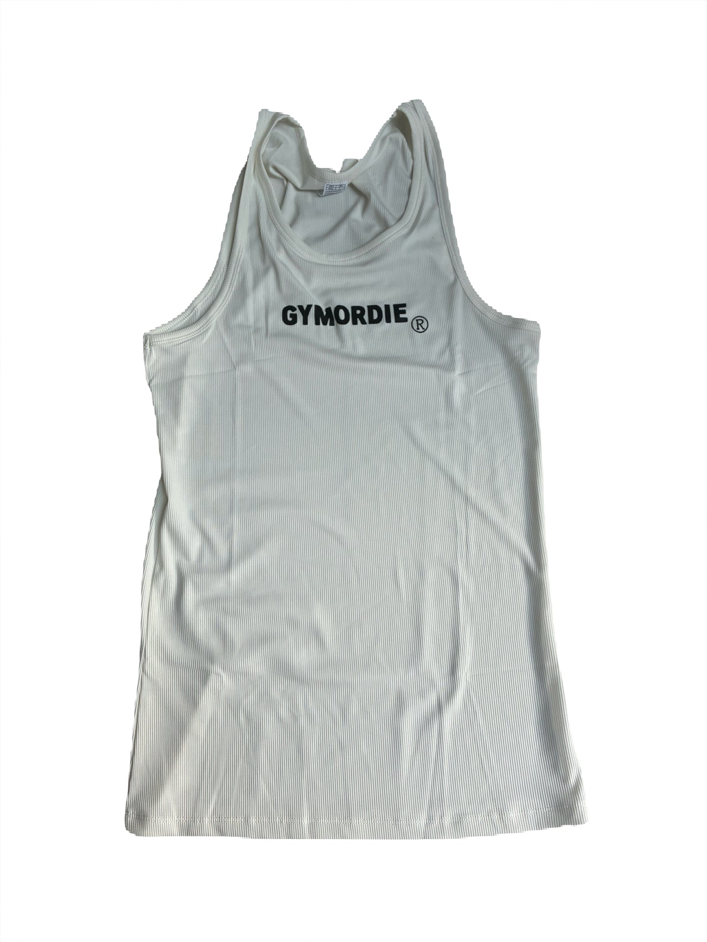 Men’s ribbed muscle fit stretch vest by GYMORDIE