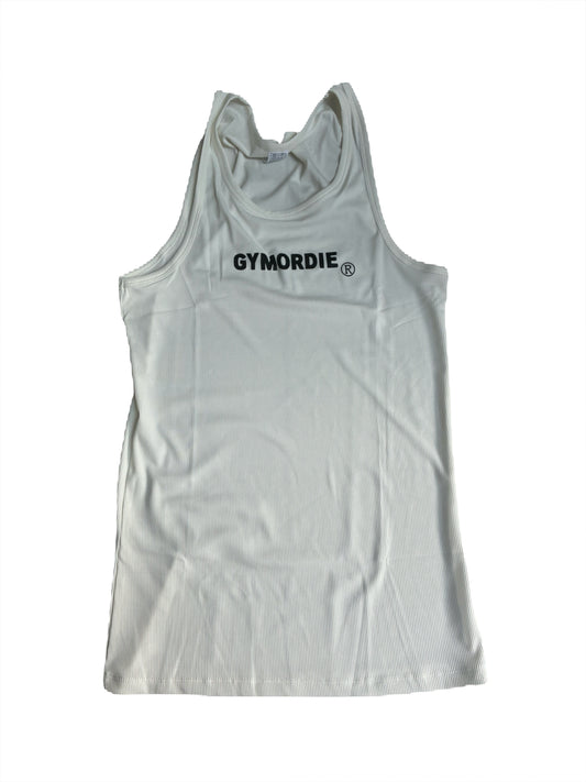 Men’s ribbed muscle fit stretch vest by GYMORDIE